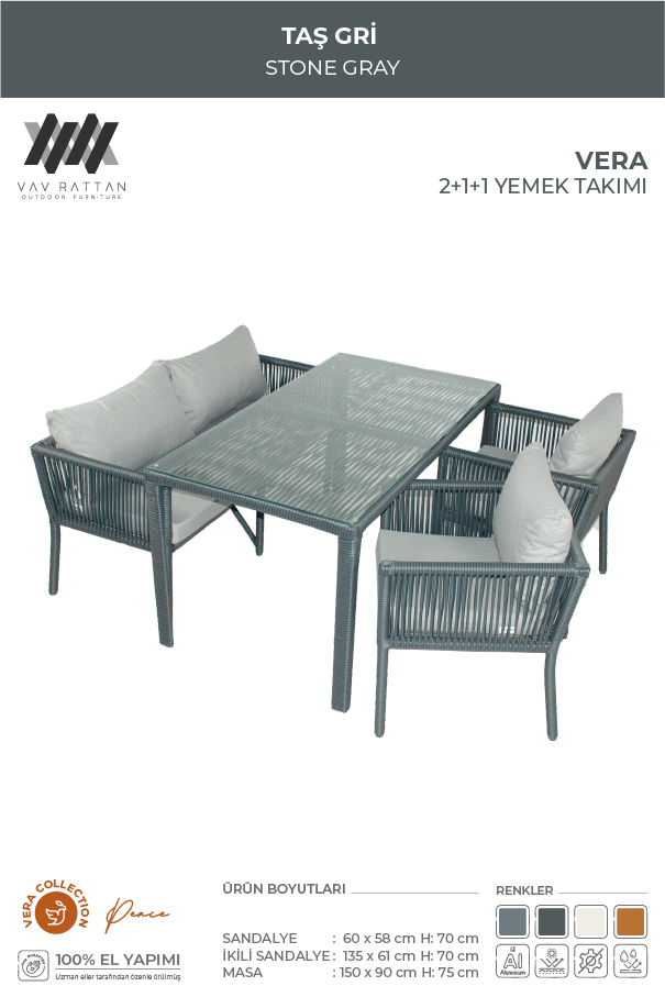Vera 4 Kişilik Yemek Takımı