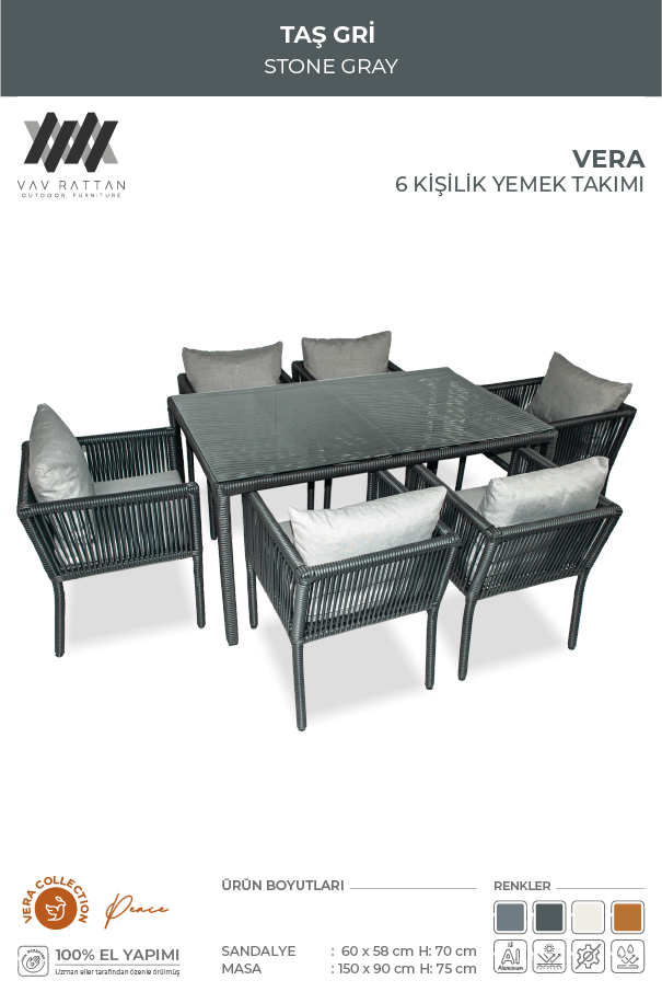 Vera 6 Kişilik Yemek Takımı