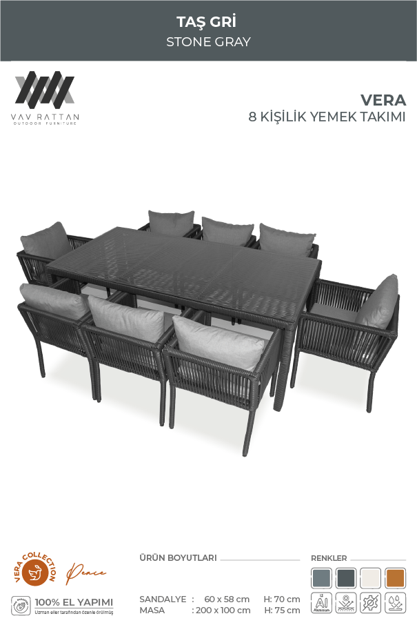 Vera 8 Kişilik Yemek Takımı