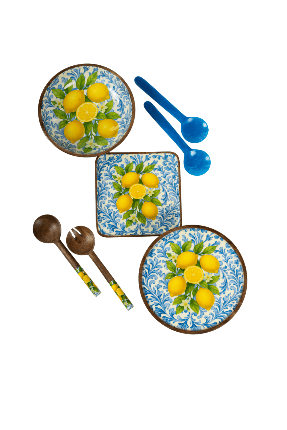 Amalfi Koleksiyonu (Riva Blue 2'li Servis Seti 28 cm HEDİYE)