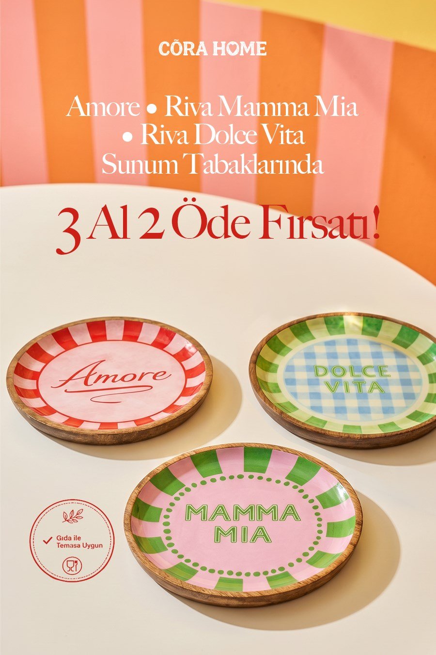 Amore, Riva Mamma Mia & Riva Dolce Vita Sunum Tabaklarında 3 Al 2 Öde