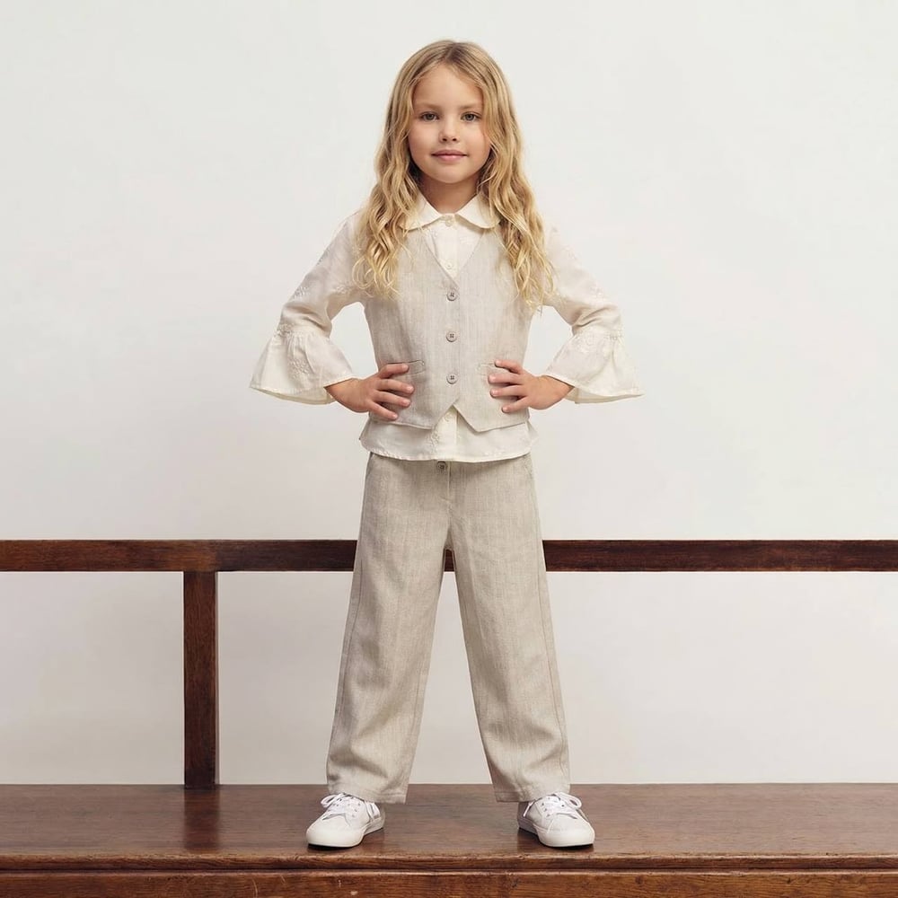 La'ciel Paris Dokuma Gömlekli Gabardin Set