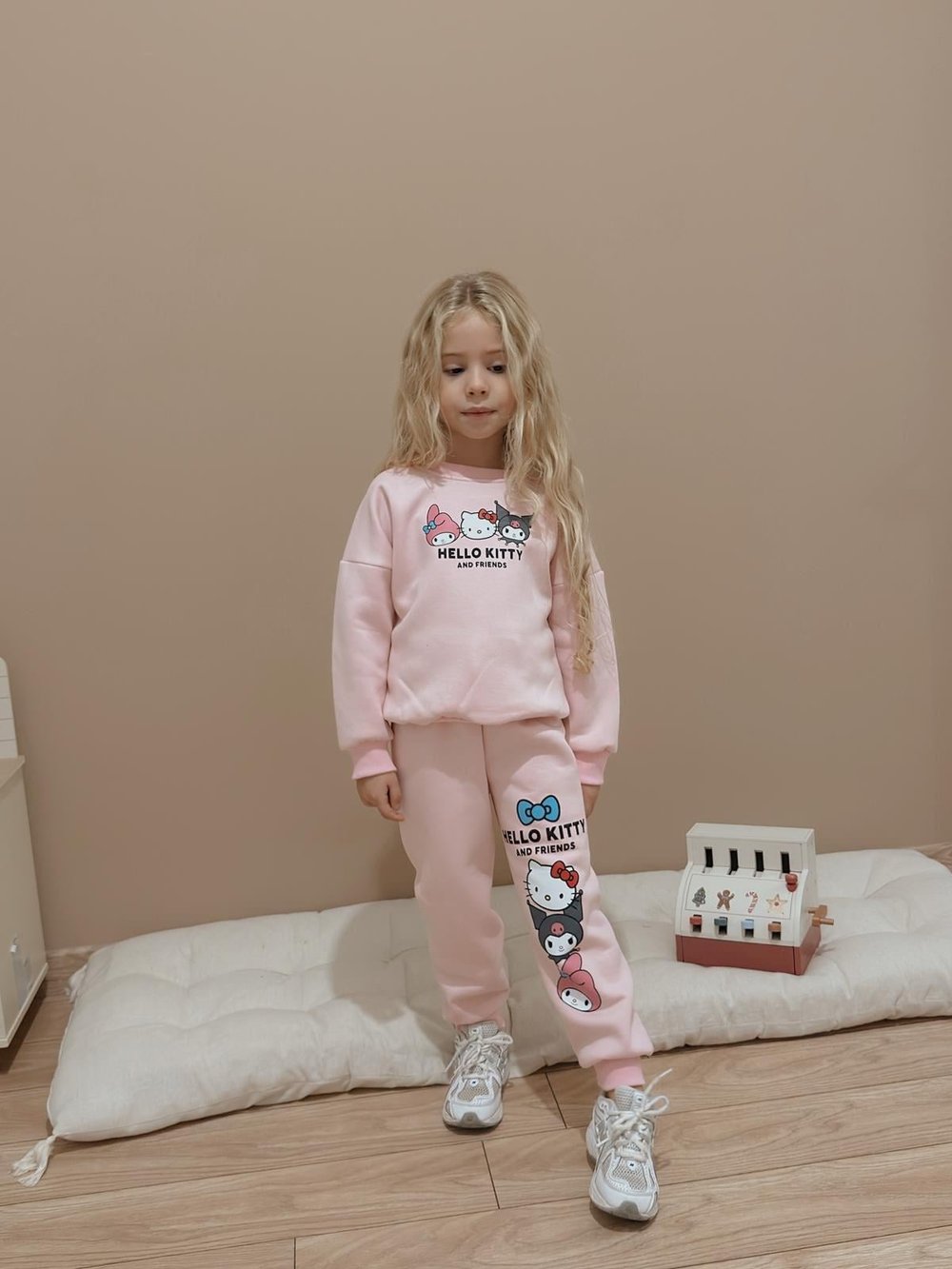 Pembe Hello Kıtty Şardonlu Takım 