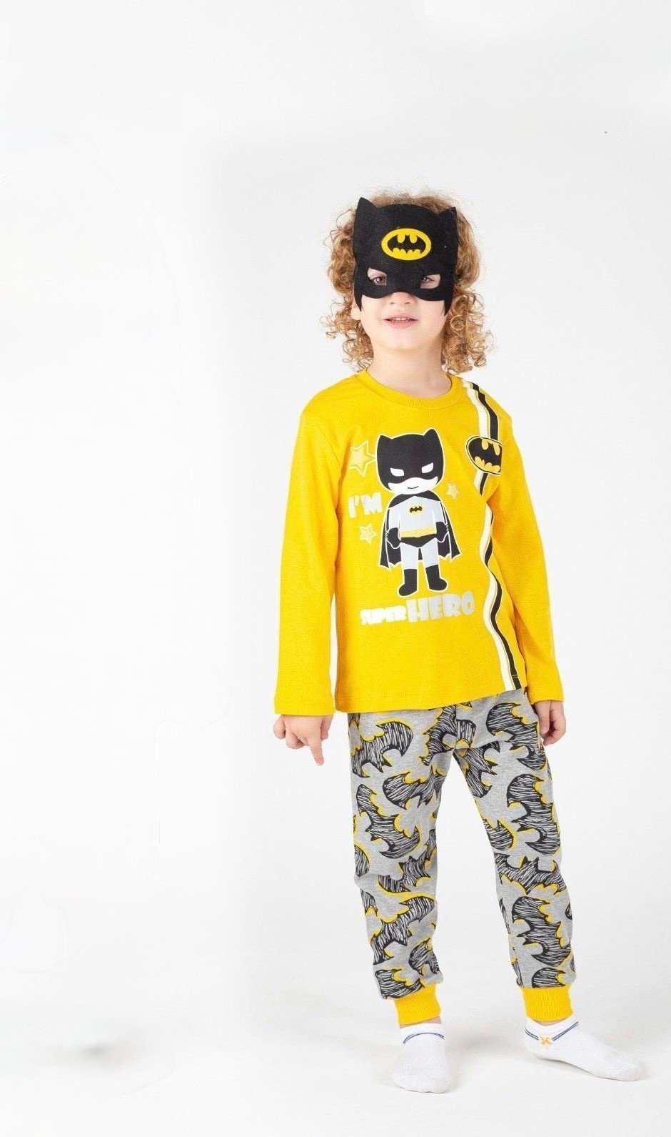 Polifoni Maskeli Batman Pijama Takım