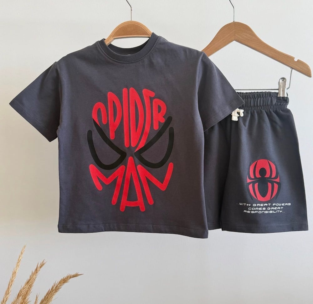 Spiderman Şortlu Takım
