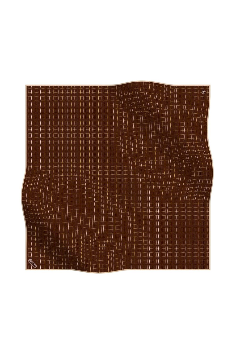 ÇİZGİ DESENLİ TWILL İPEK EŞARP
