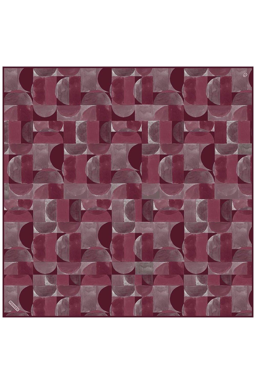 Denge Desenli Twill İpek Eşarp