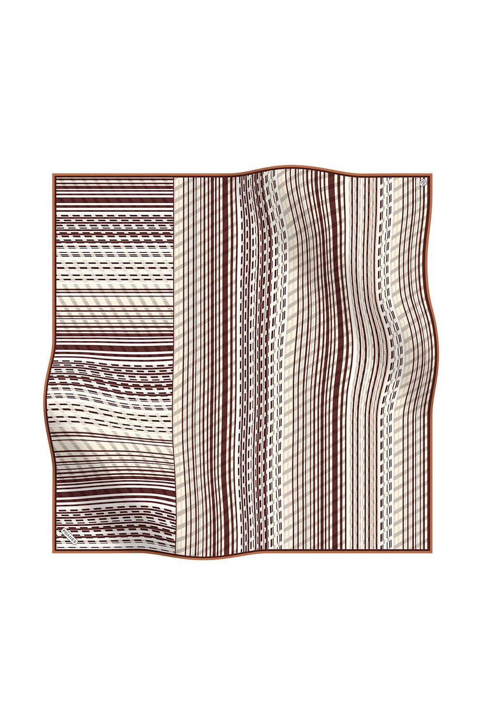 EKOSE DESENLİ TWILL İPEK EŞARP