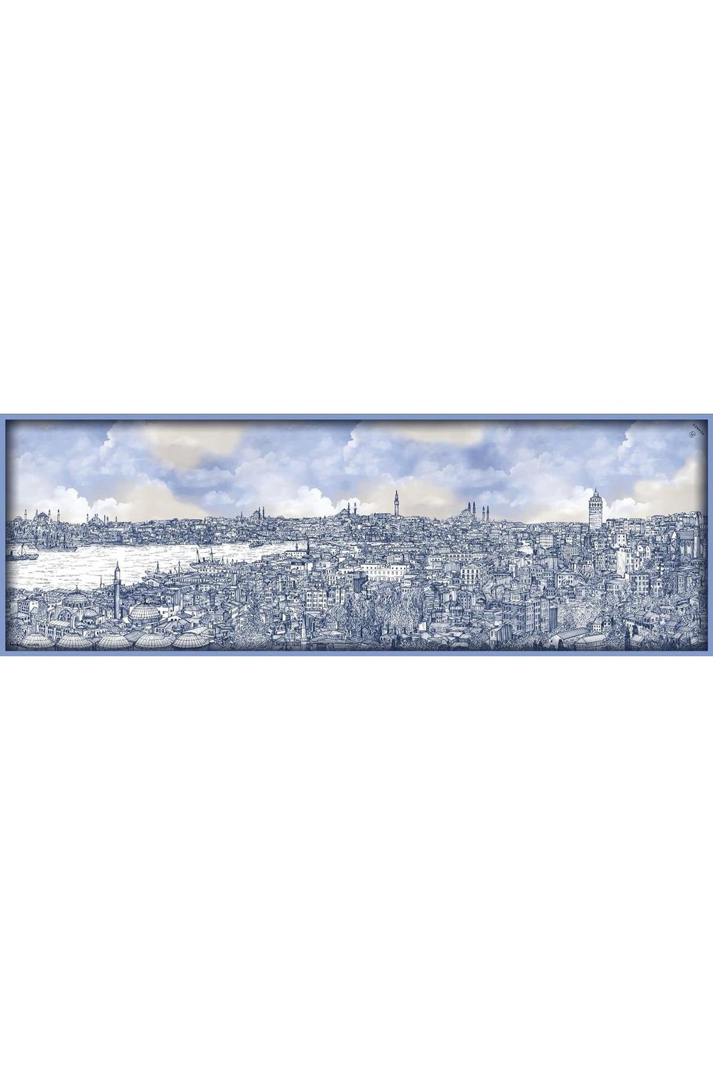 İSTANBUL DESENLİ KREP İPEK ŞAL