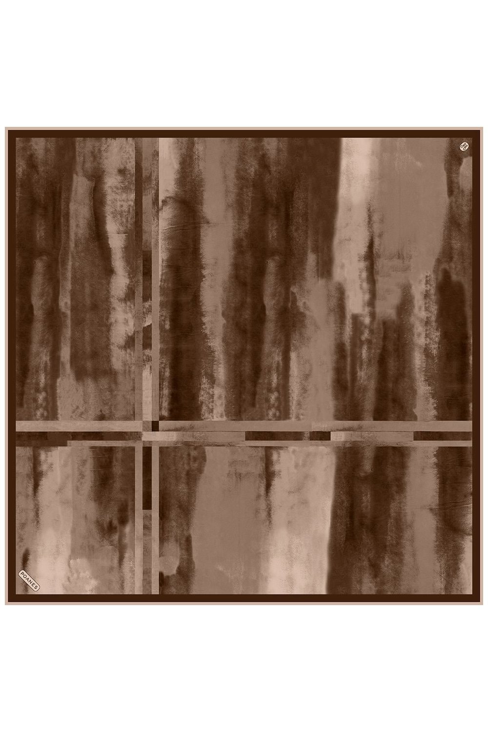 Karma Desenli Twill İpek Eşarp