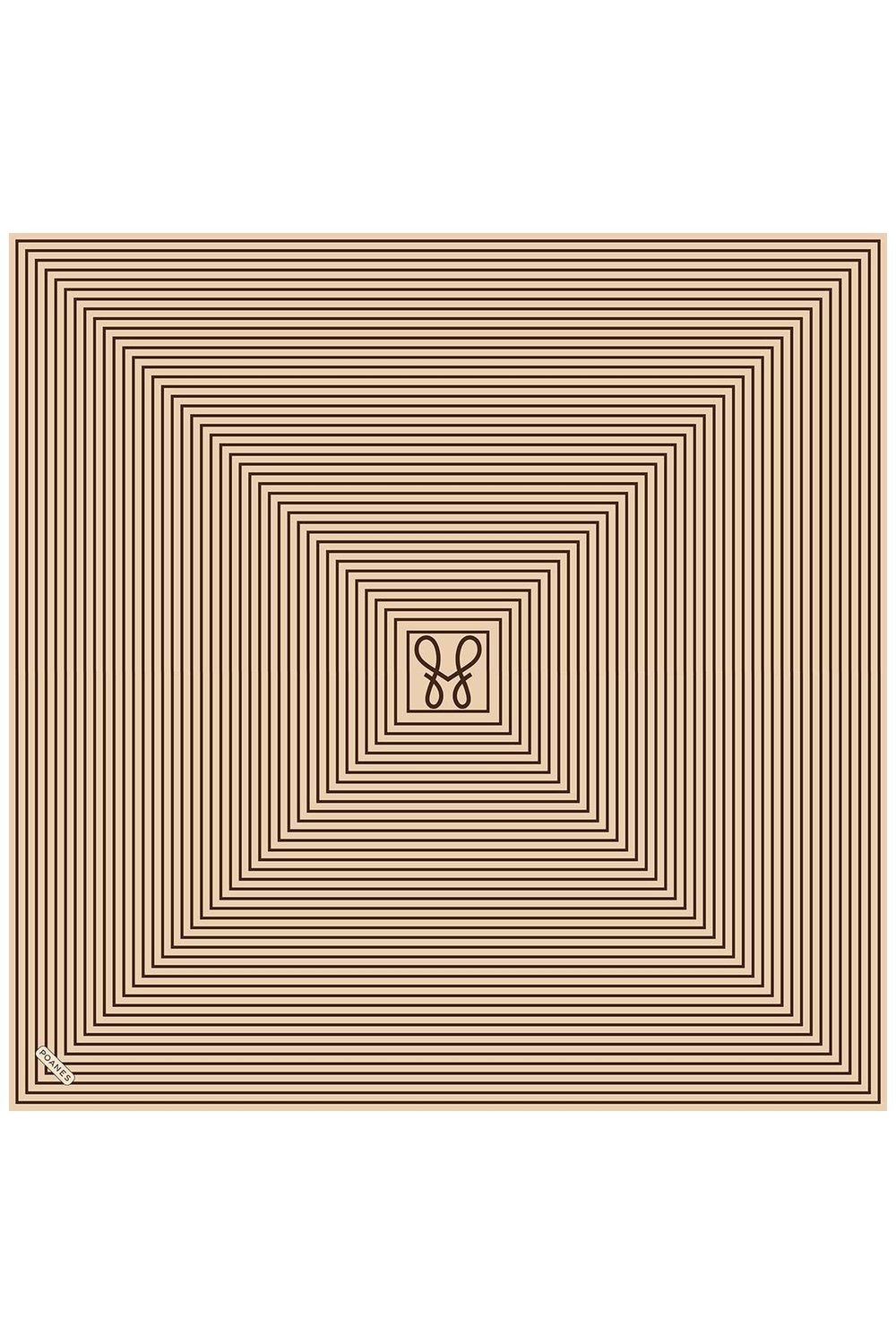 Linea Desenli Twill İpek Eşarp