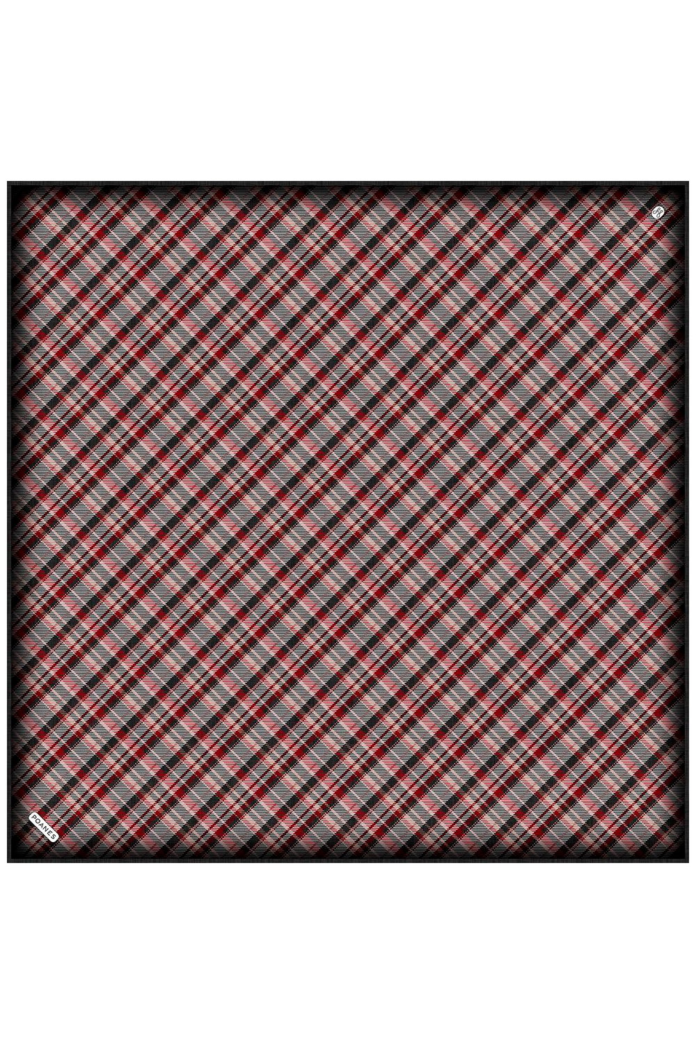 Mevsim Ekose Desenli Twill İpek Eşarp