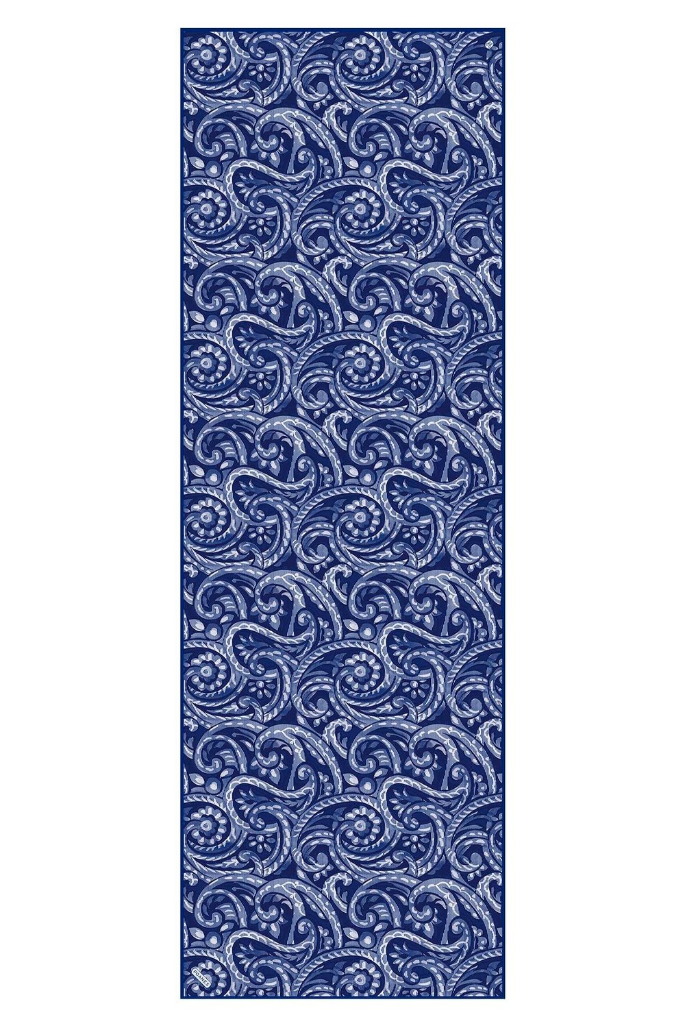 Paisley Dalgası Desenli Krep İpek Şal