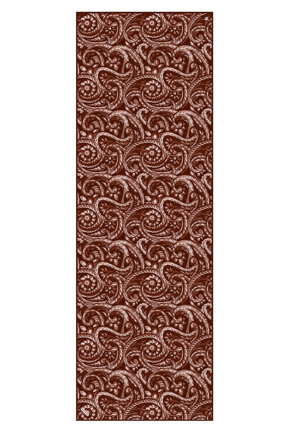 Paisley Dalgası Desenli Krep İpek Şal