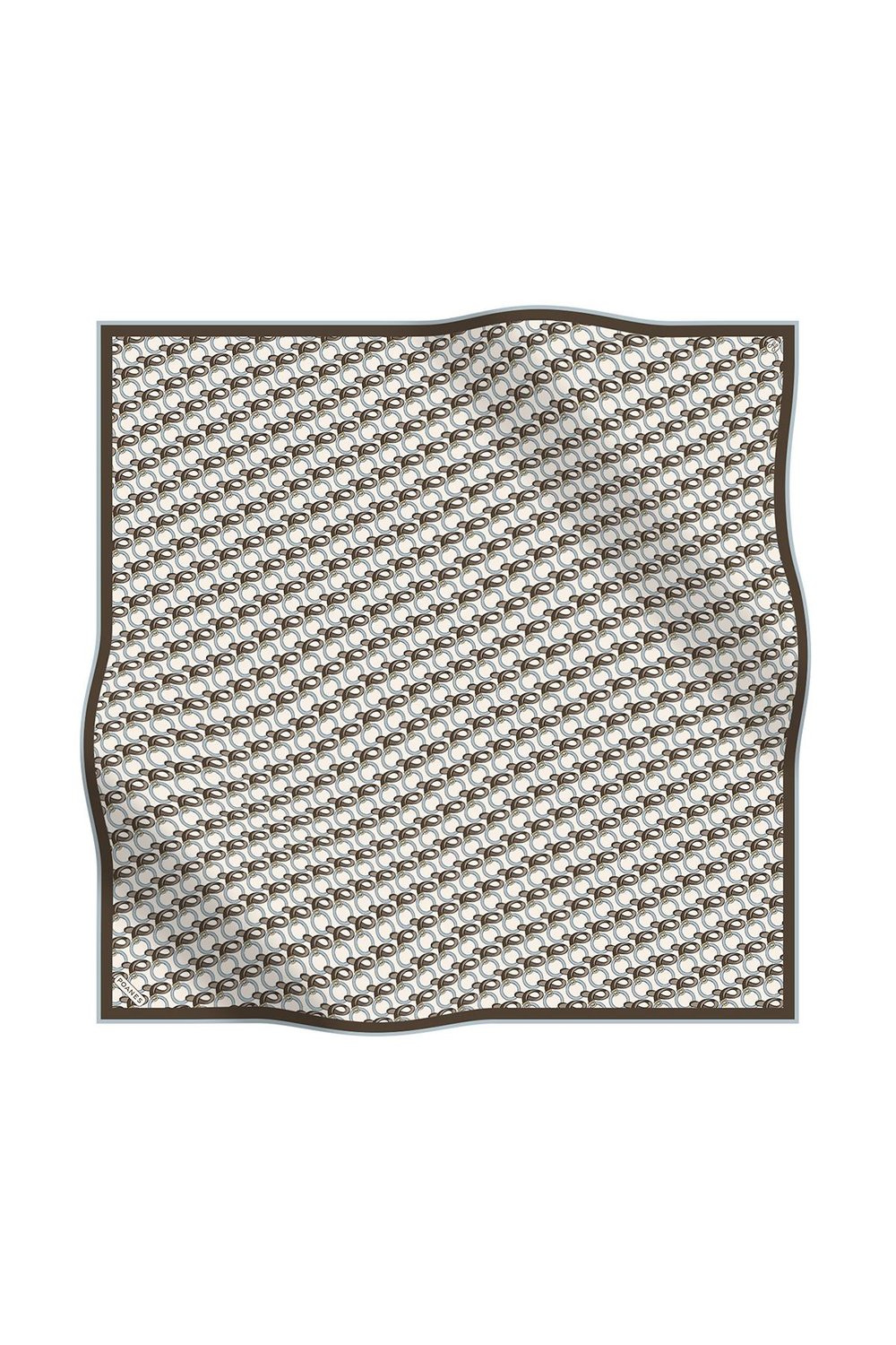 ROZET DESENLİ TWILL İPEK EŞARP