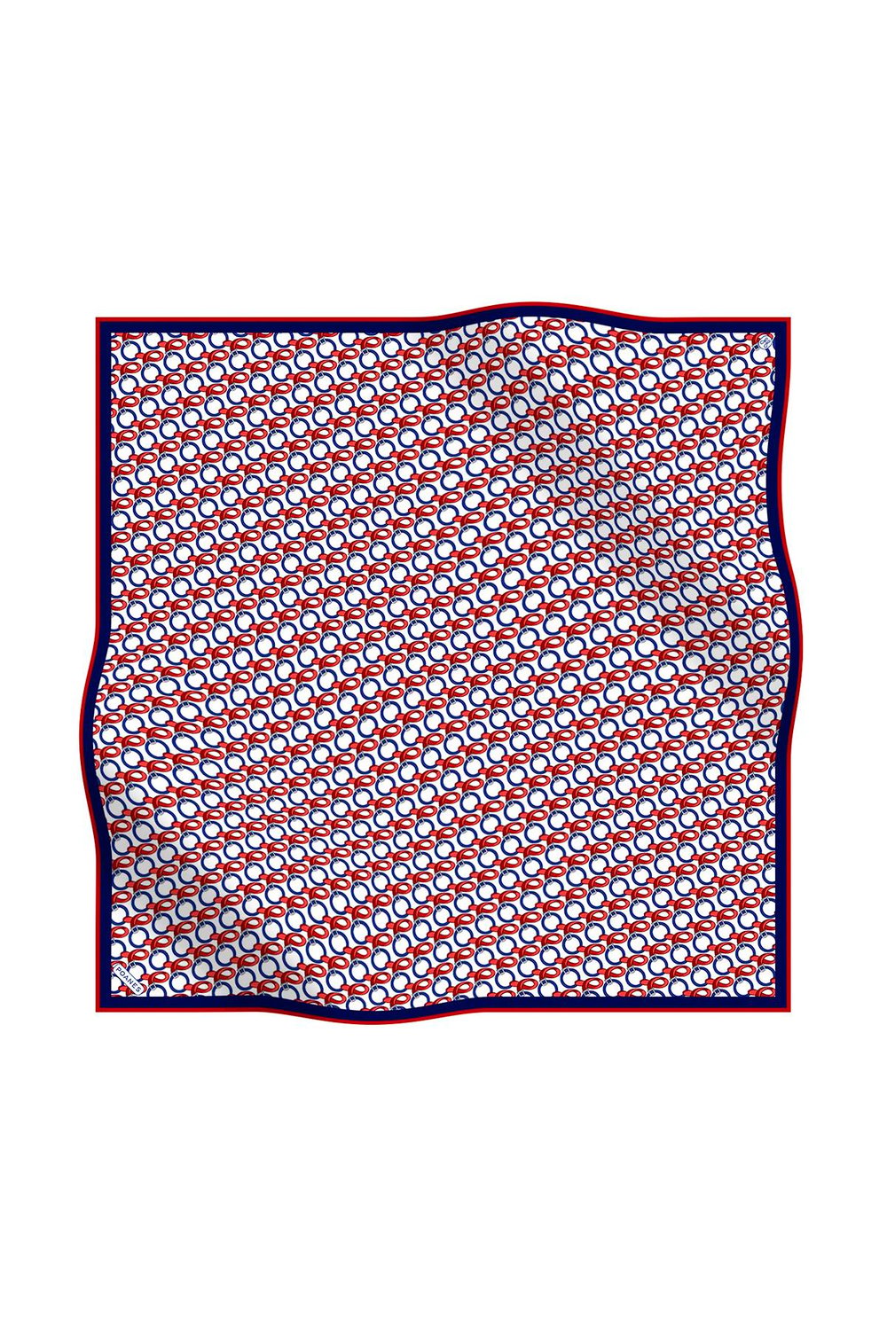 ROZET DESENLİ TWILL İPEK EŞARP