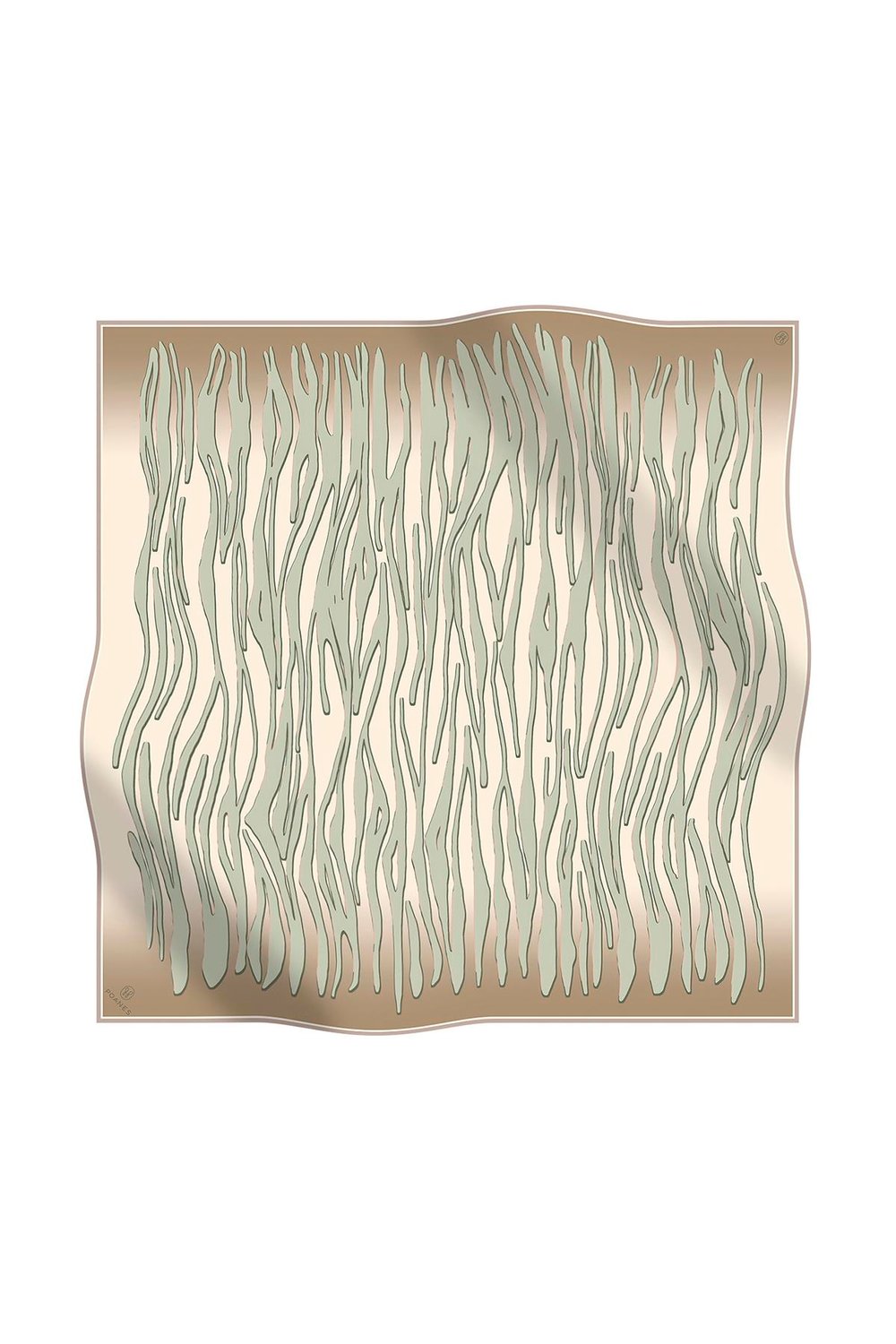 ZEBRA DESENLİ TWILL İPEK EŞARP