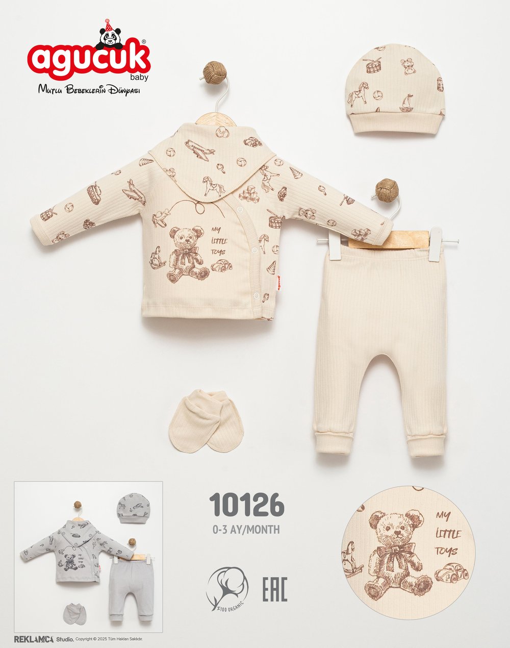 Toys Ayıcık 5'Li Zıbın Takımı