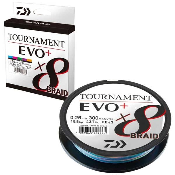 Daiwa Tournament EVO+ 8B Multicolor 300m Örgü İp Misina