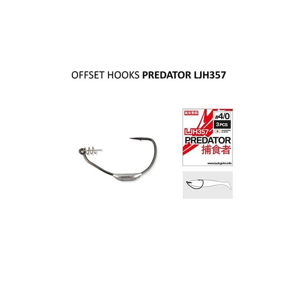 Lucky John LJH357 Offset (3 Adet) Predator İğne