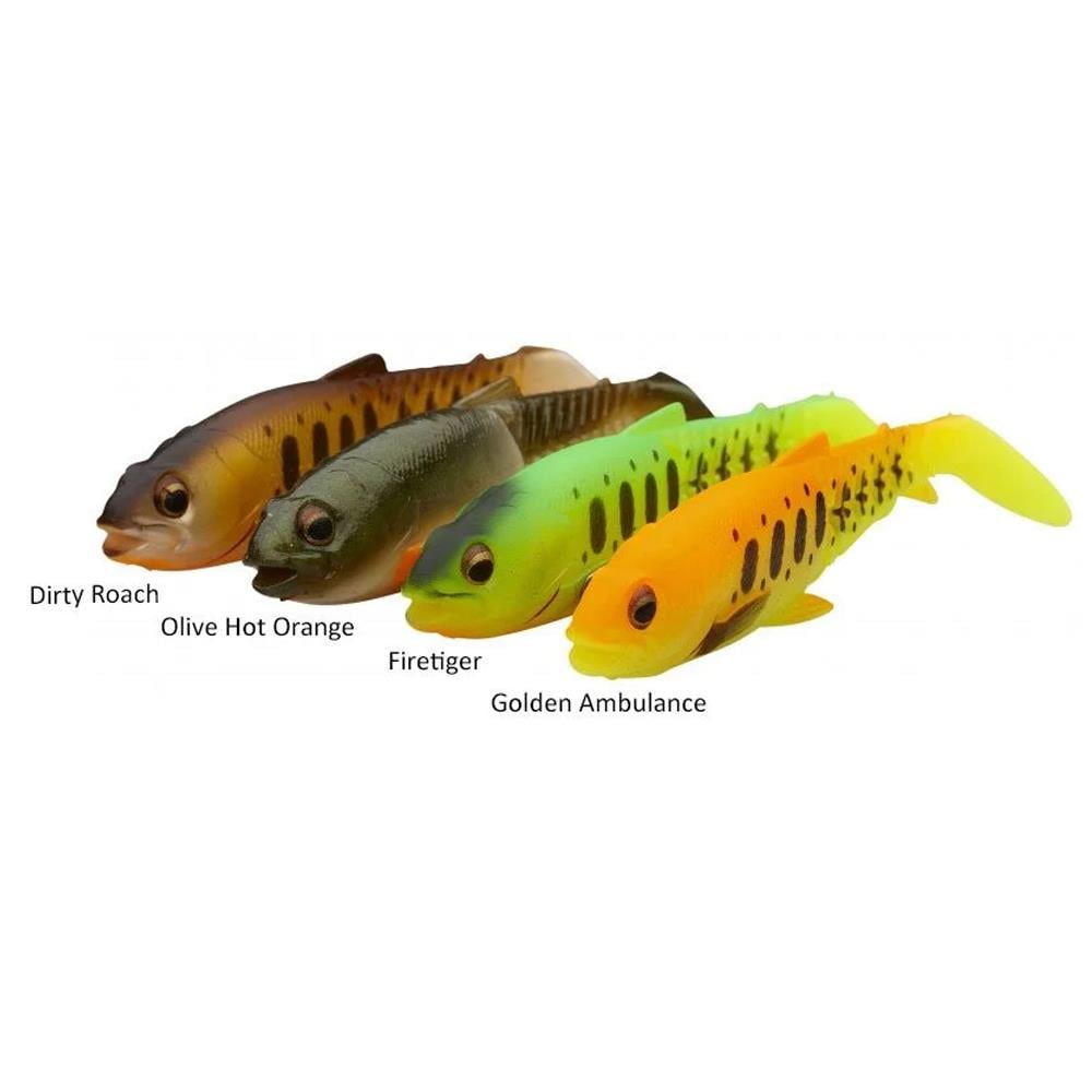 Savage Gear Craft Cannibal Paddletail 12.5cm 20g Dark Water Mix 4 Adet Silikon Yem