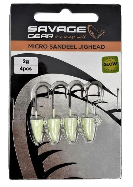 Savage Gear LRF Micro Sandeel Jighead Glow (4 Adet) Zoka