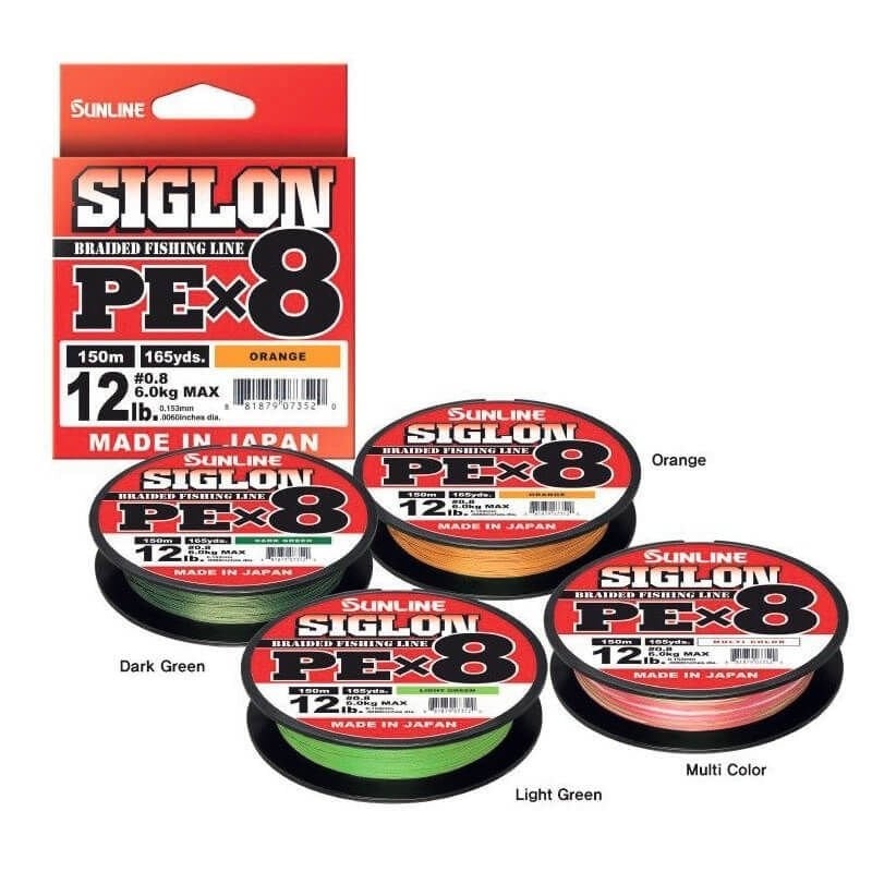 Sunline Siglon Braid PE X8 Light Green 150m İp Misina