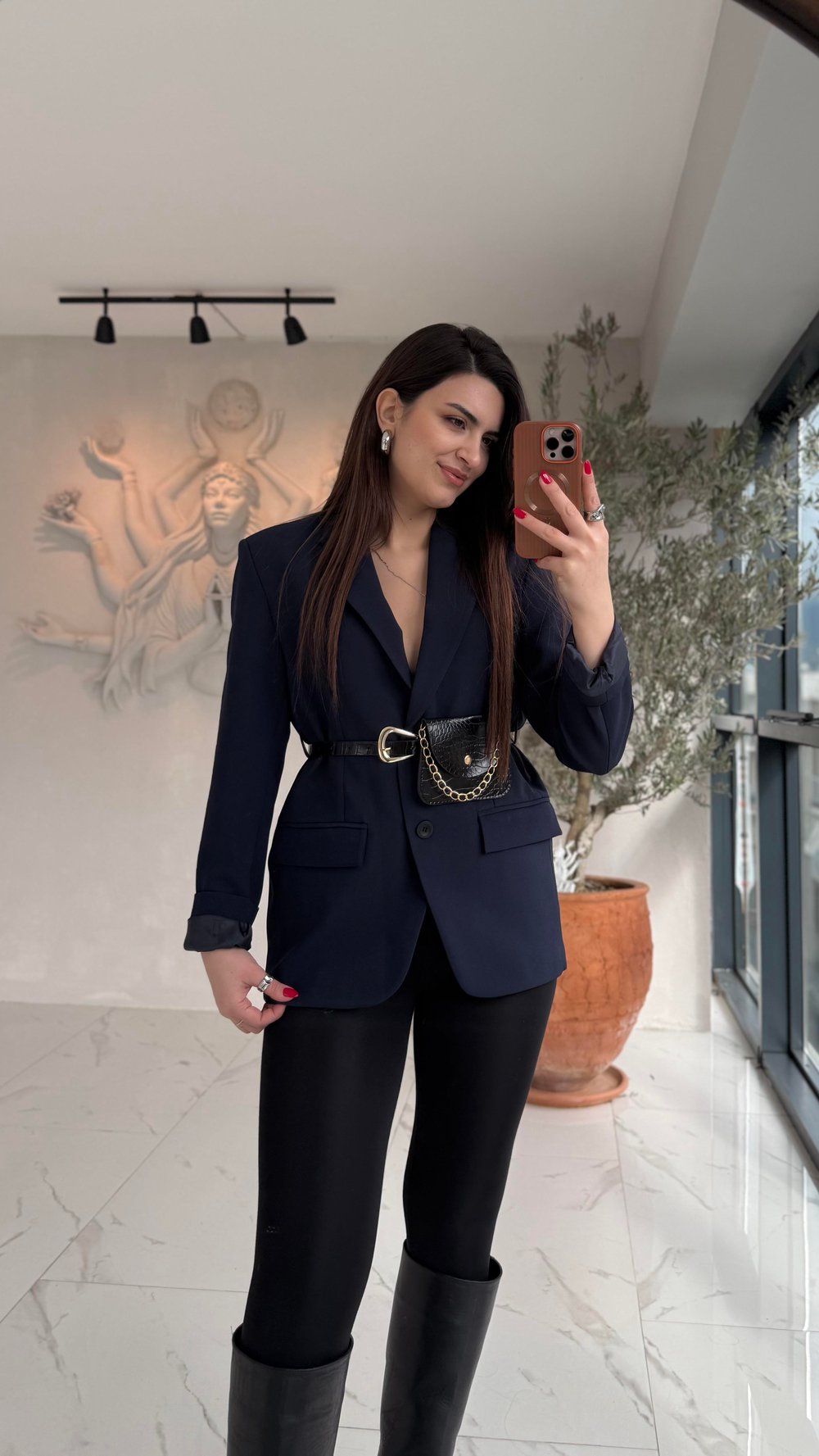 Kemerli Premium Blazer Ceket