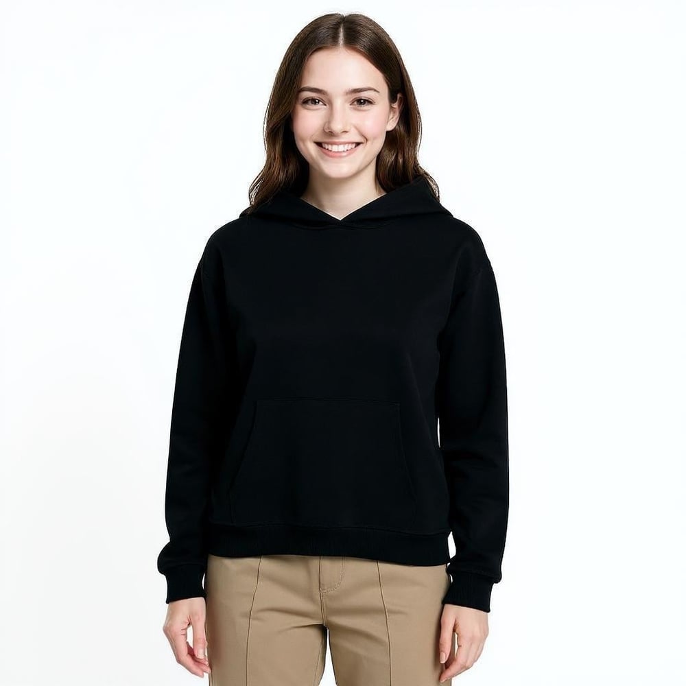 Merlot-Oversize Kanguru Cepli Kapüşonlu Sweatshirt-Sweatshirt