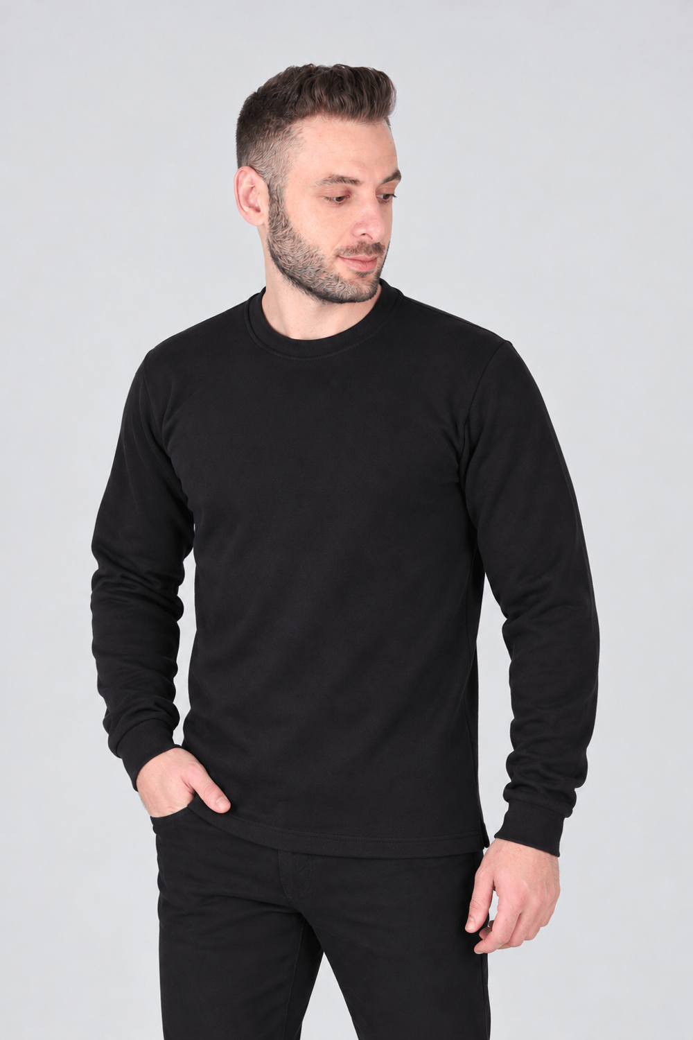 0 YAKA 3İP UNI SWEATSHIRT