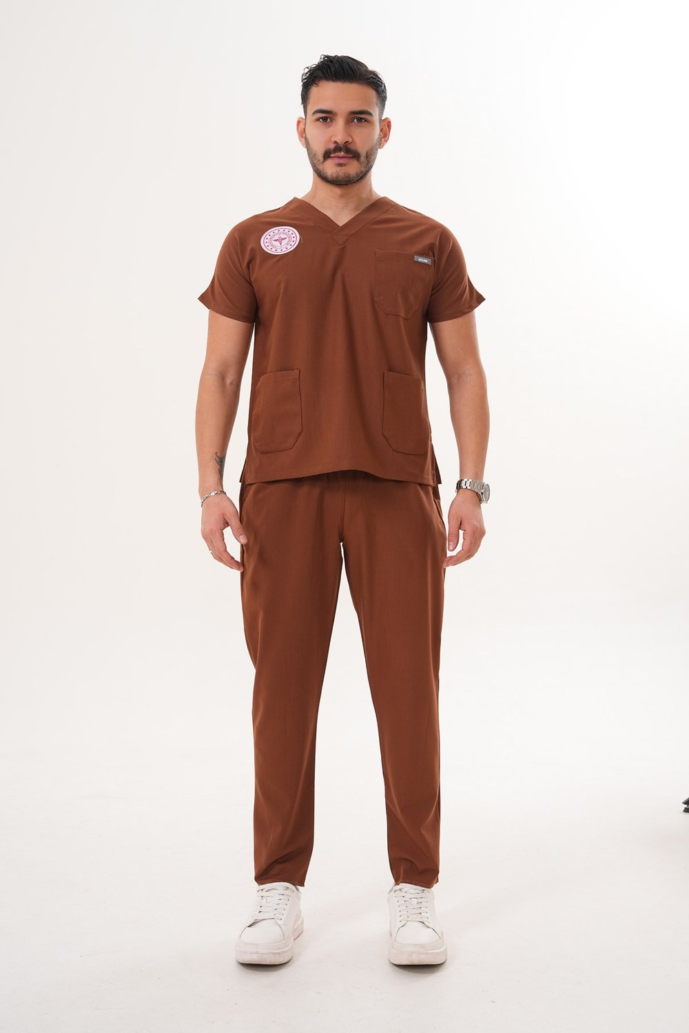 KAHVERENGİ SCRUBS TAKIM 