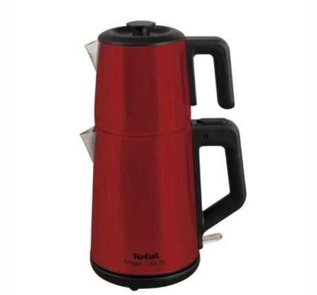 TEFAL MAGIC TEA XL 1650W CELIK KIRMIZI CAY MAKINESİ