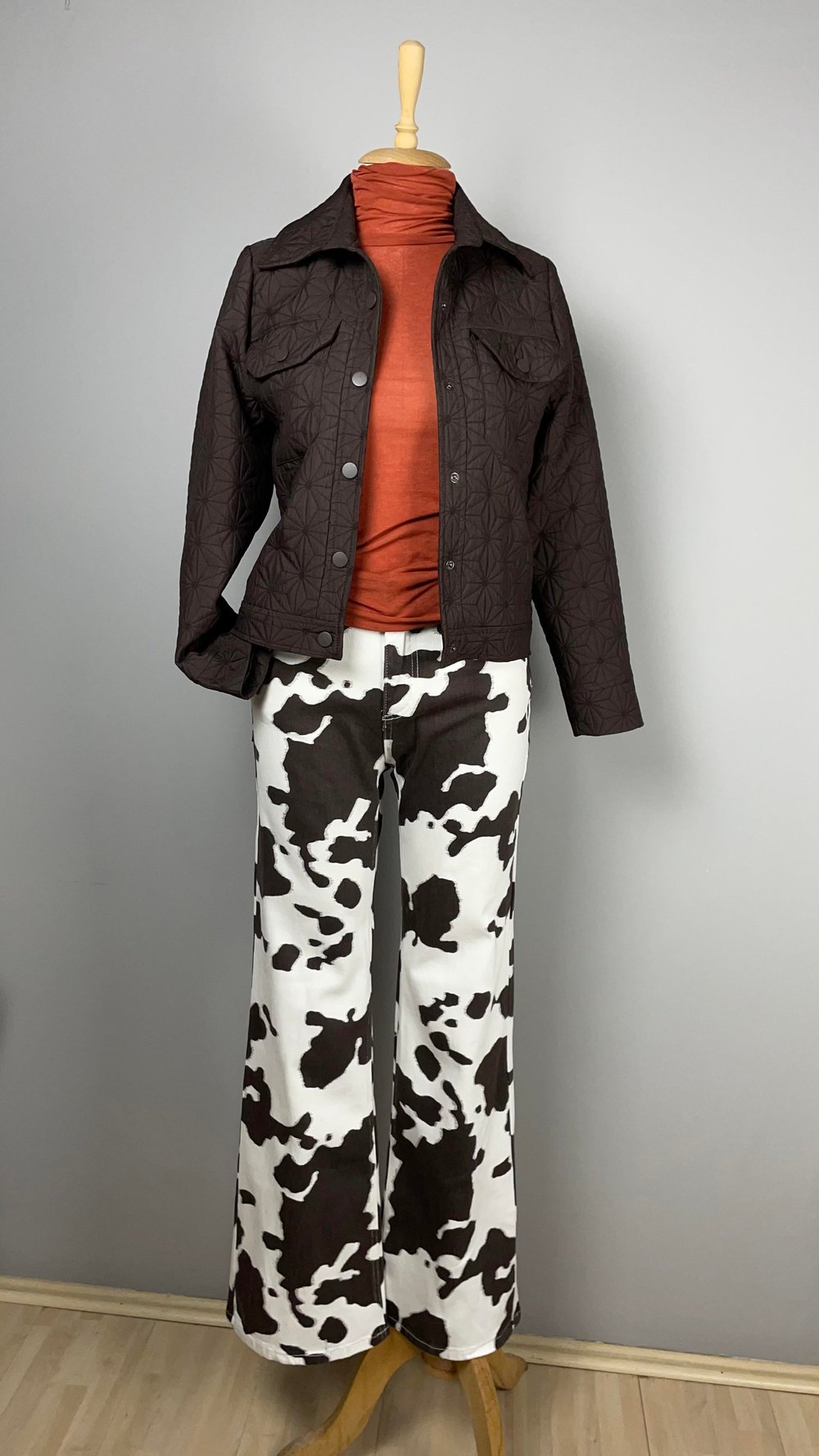 Desenli Western Jean
