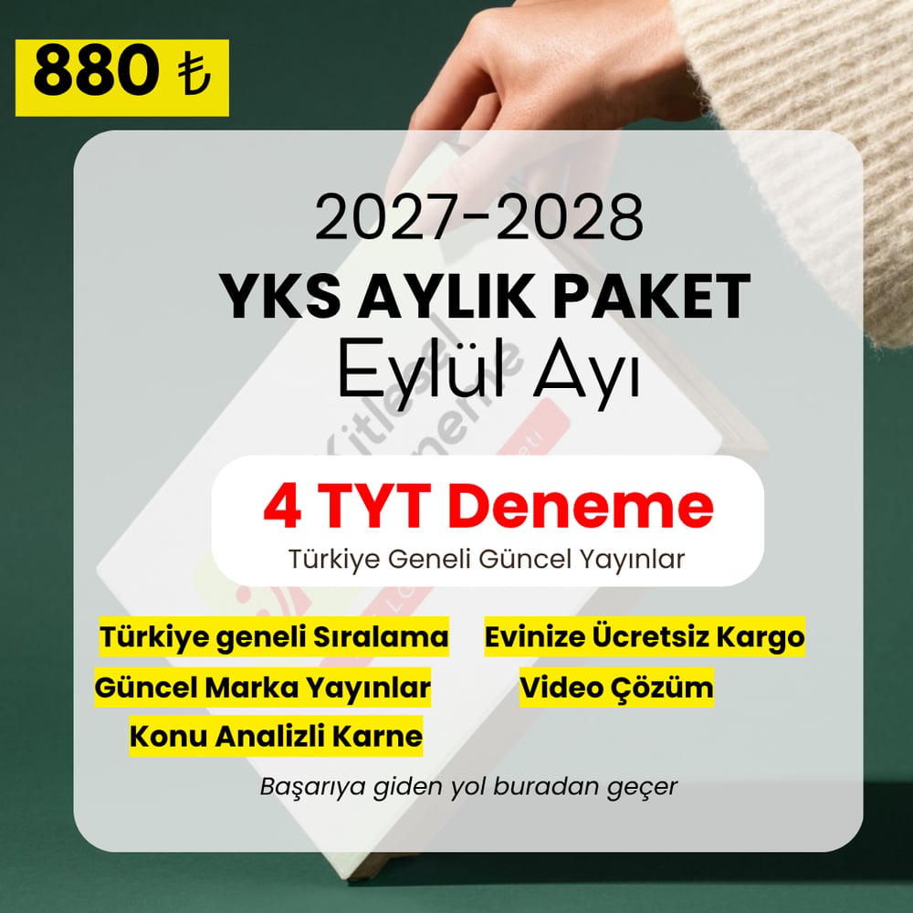 2027 - YKS Ekim Ayı Aylık Paket