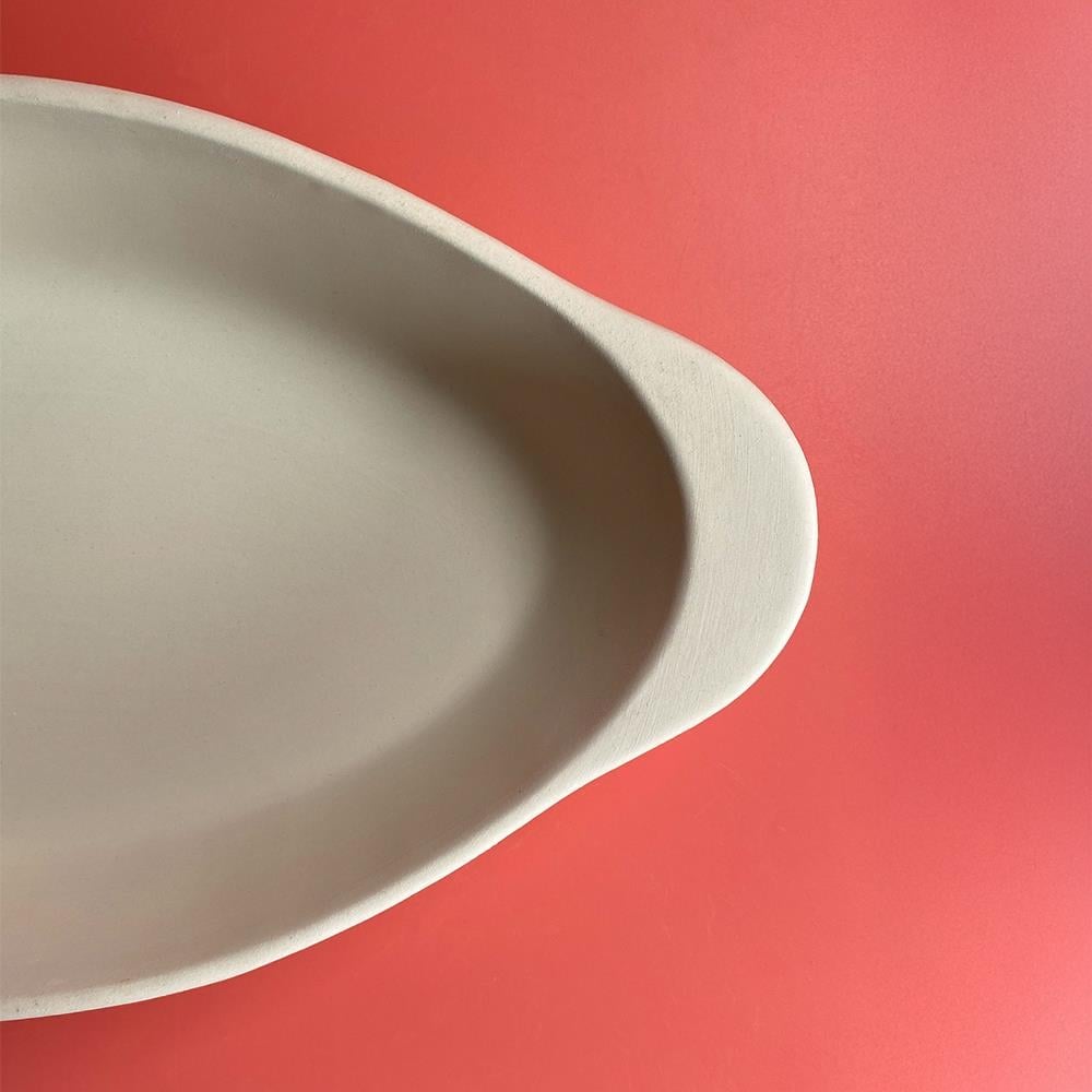 Oval Fırın Kabı - Seramik Bisküvi