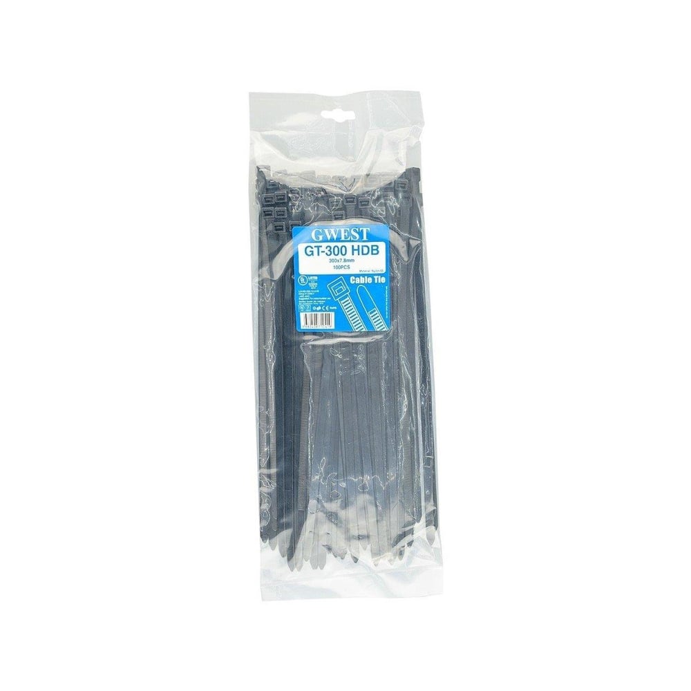 Gwest 300x7,6mm Siyah Kablo Bağı 100 Adet GT 300 HDB