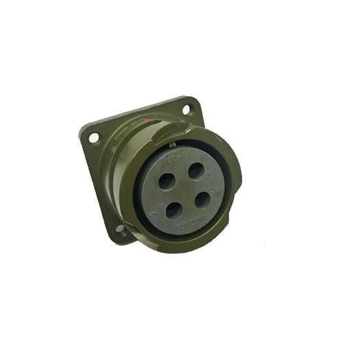 KDB02E 20S-4S Bayonet Tip 4 Pinli Panel Dişi Askeri Konnektör