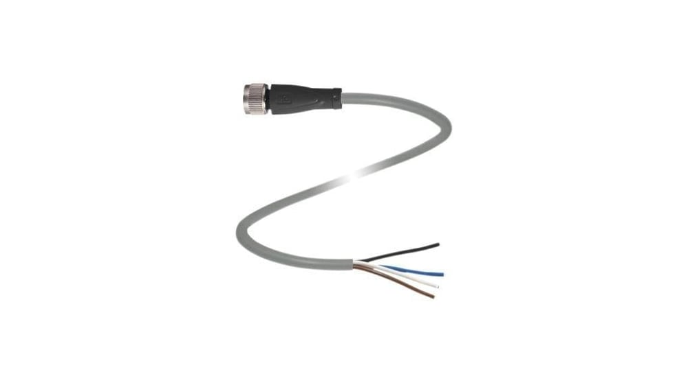 M12 4 Pinli Kablolu Konnektör 5 Metre - Pepperl, V1-G-5M-PVC