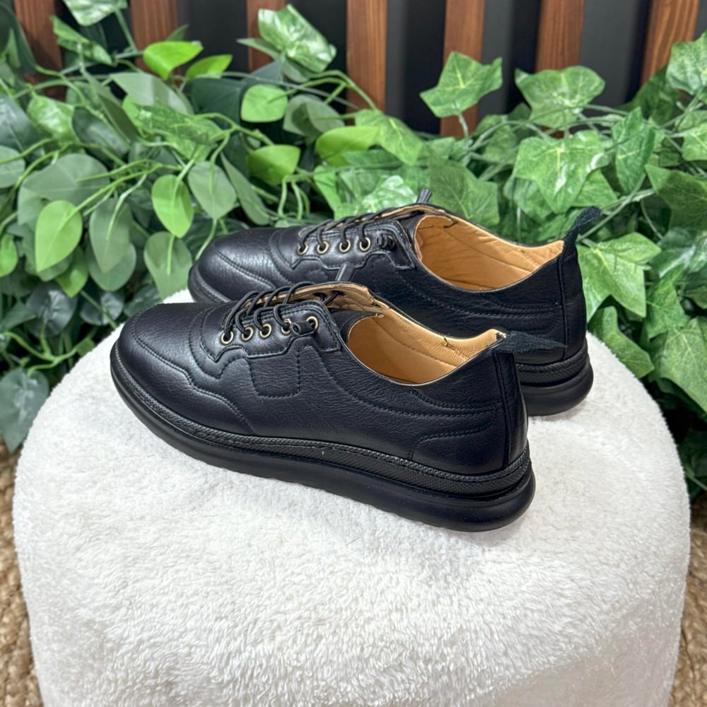 İÇ DIŞ NATUREL DERİ BAĞCIKLI SNEAKERS M1177
