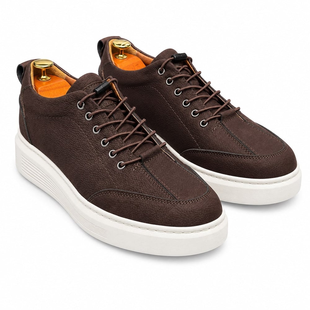 HAKİKİ DERİ KAHVERENGİ ERKEK CASUAL AYAKKABI M4745