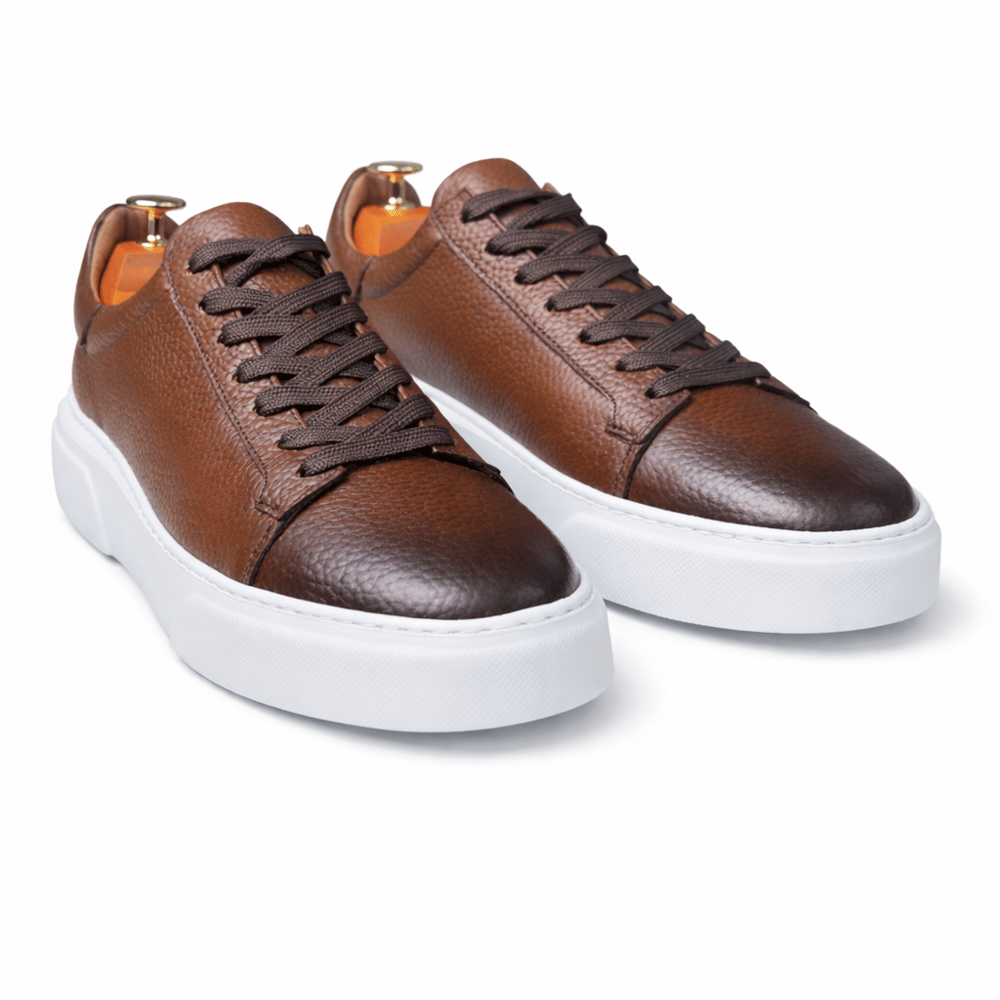 İÇ DIŞ HAKİKİ DERİ KAHVERENGİ ERKEK CASUAL AYAKKABI M4572