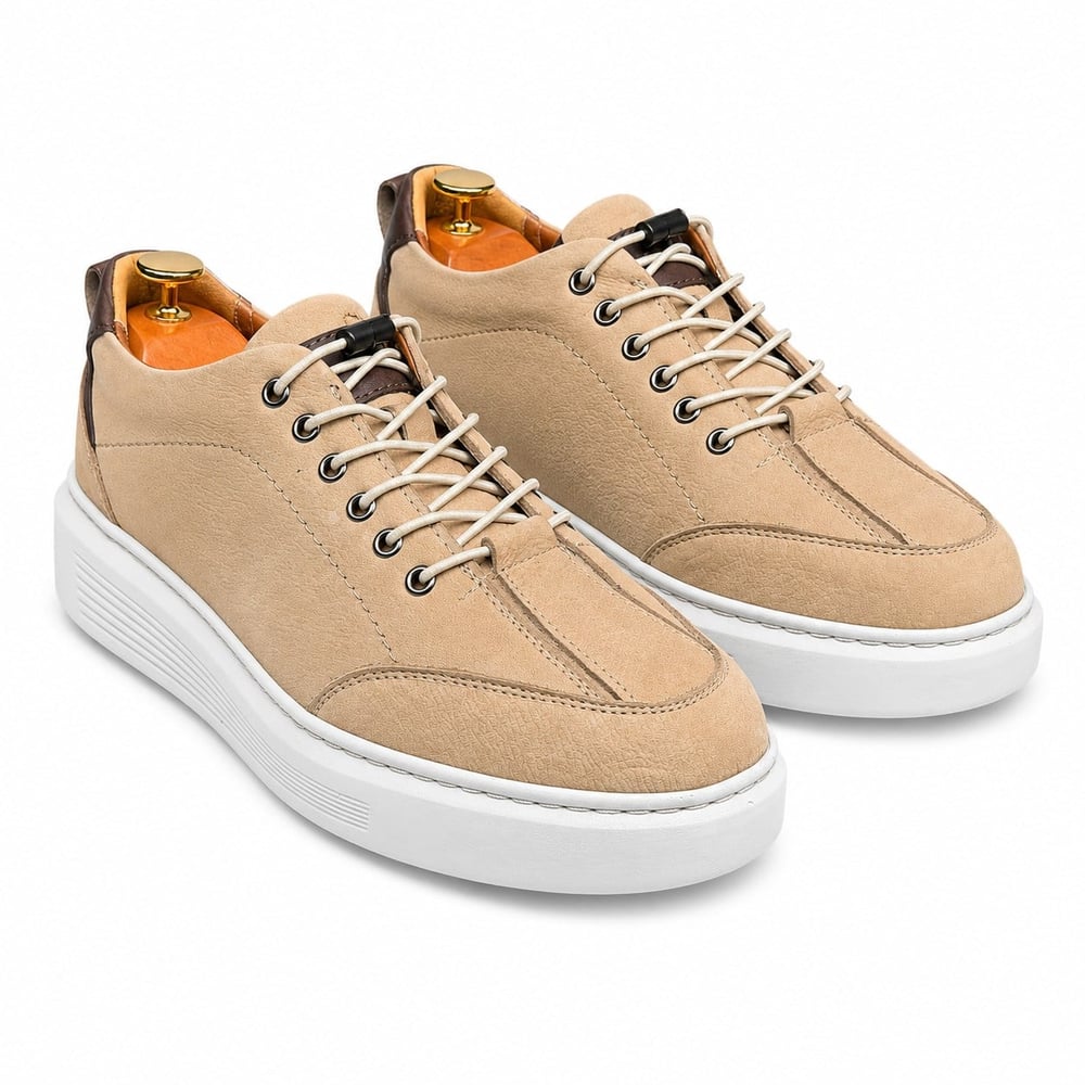 HAKİKİ DERİ KUM ERKEK CASUAL AYAKKABI M4742