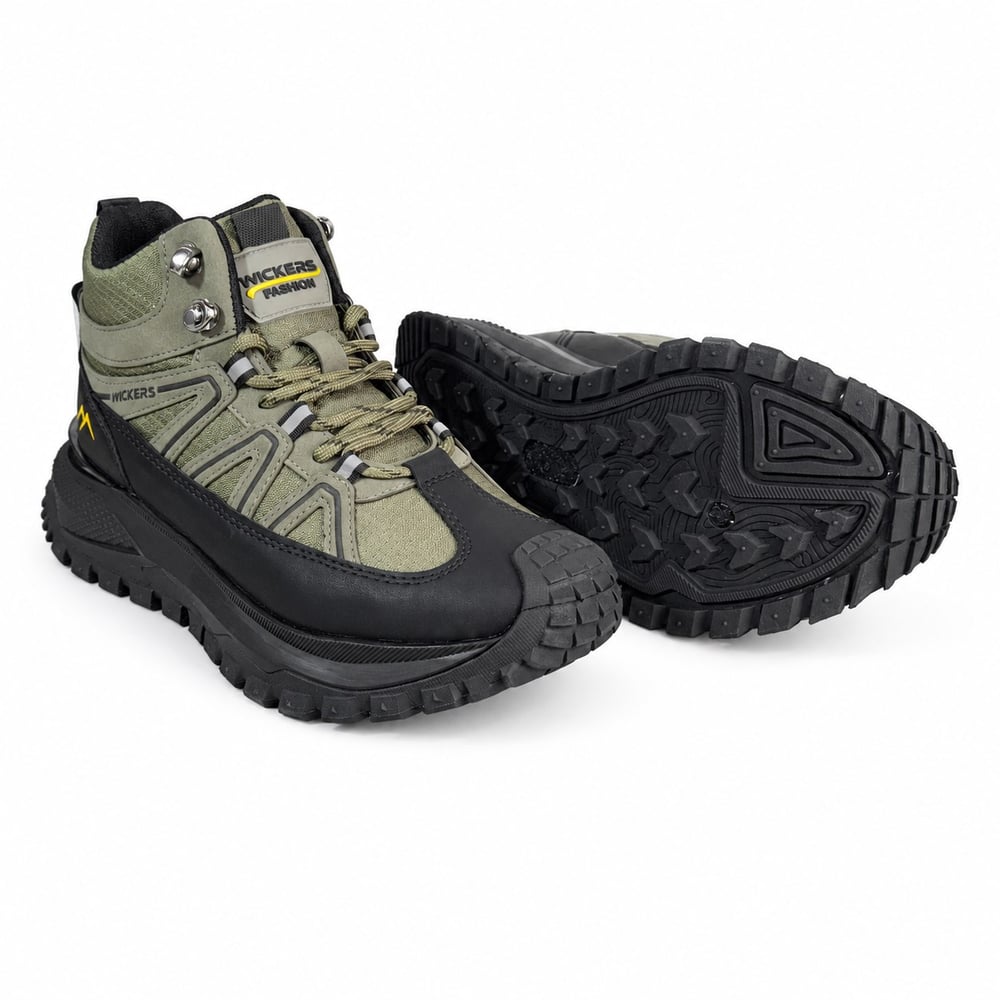WİCKERS ERKEK HAKİ SİYAH BİLEKLİ OUTDOOR TREKKİNG BOT M8005