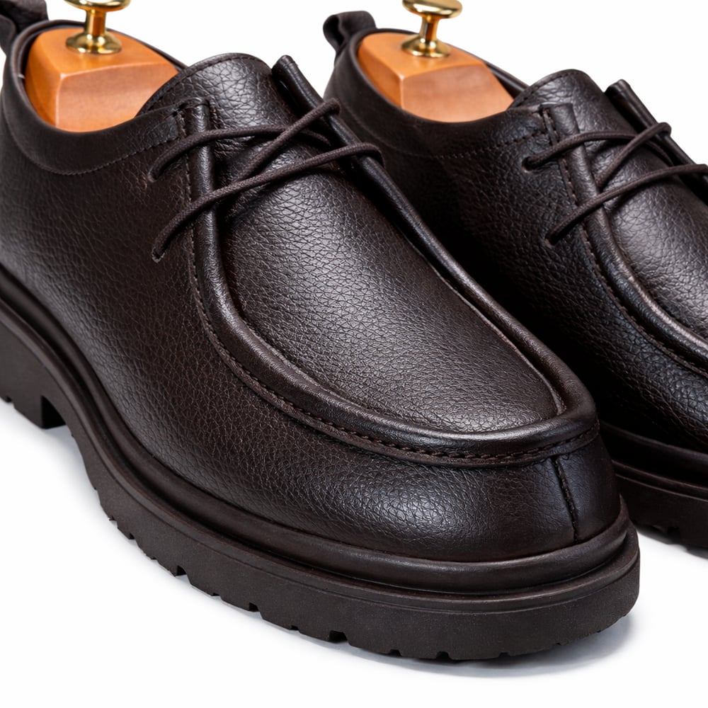İÇ DIŞ HAKİKİ DERİ MODERN ERKEK KAHVERENGİ CASUAL AYAKKABI M4611