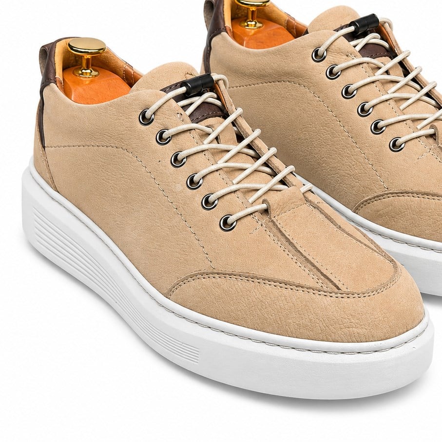 HAKİKİ DERİ KUM ERKEK CASUAL AYAKKABI M4742