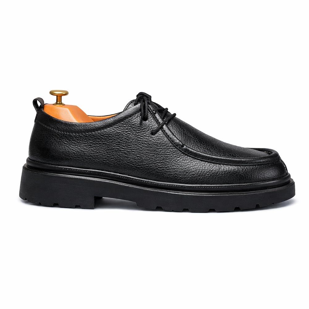 İÇ DIŞ HAKİKİ DERİ MODERN ERKEK SİYAH CASUAL AYAKKABI M4610