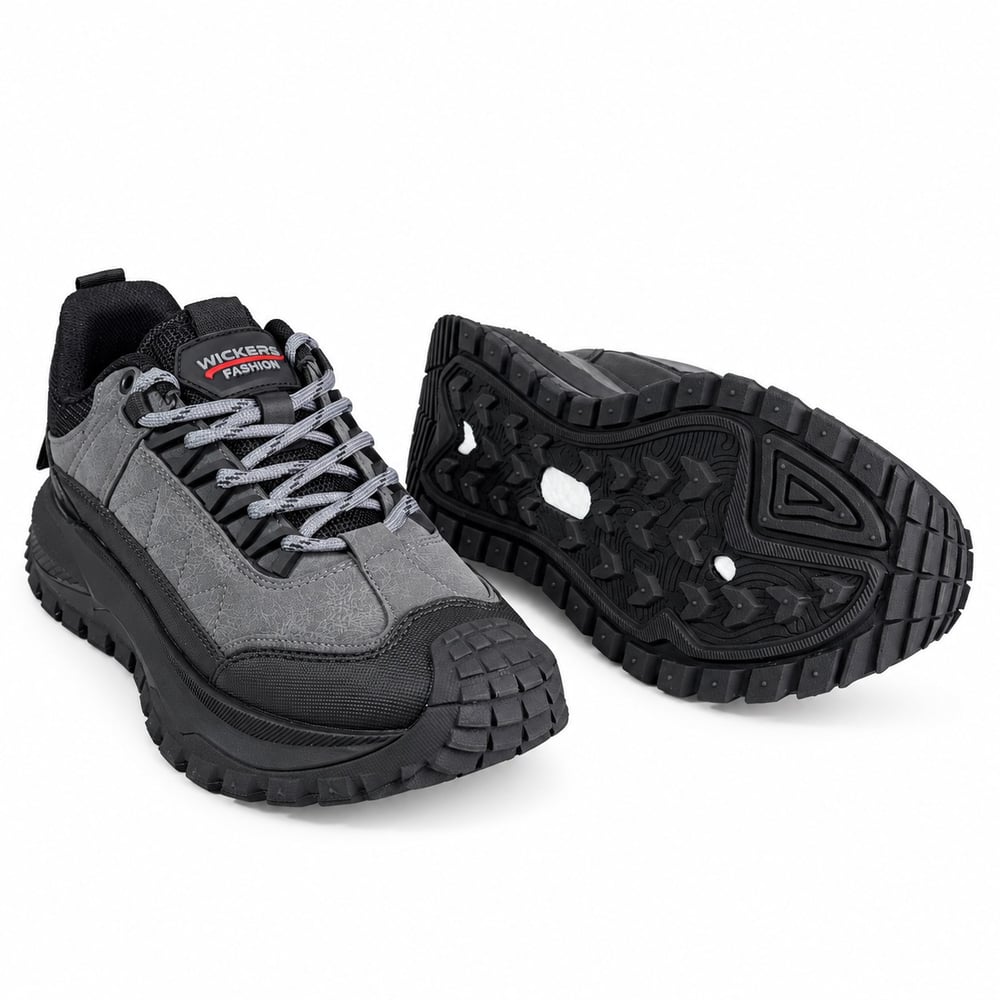 WİCKERS ERKEK FÜME SİYAH OUTDOOR TREKKİNG SPOR AYAKKABI M8002