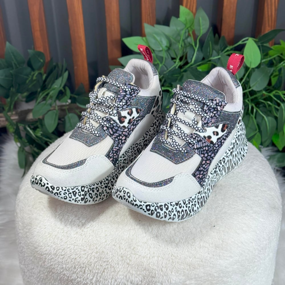 BİLEK LEOPARLI SİMLİ SNEAKERS M1416