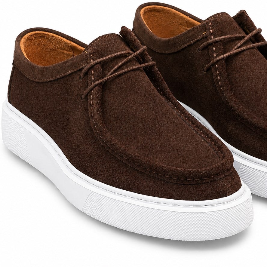 HAKİKİ NUBUK DERİ KAHVERENGİ ERKEK CASUAL AYAKKABI M4732