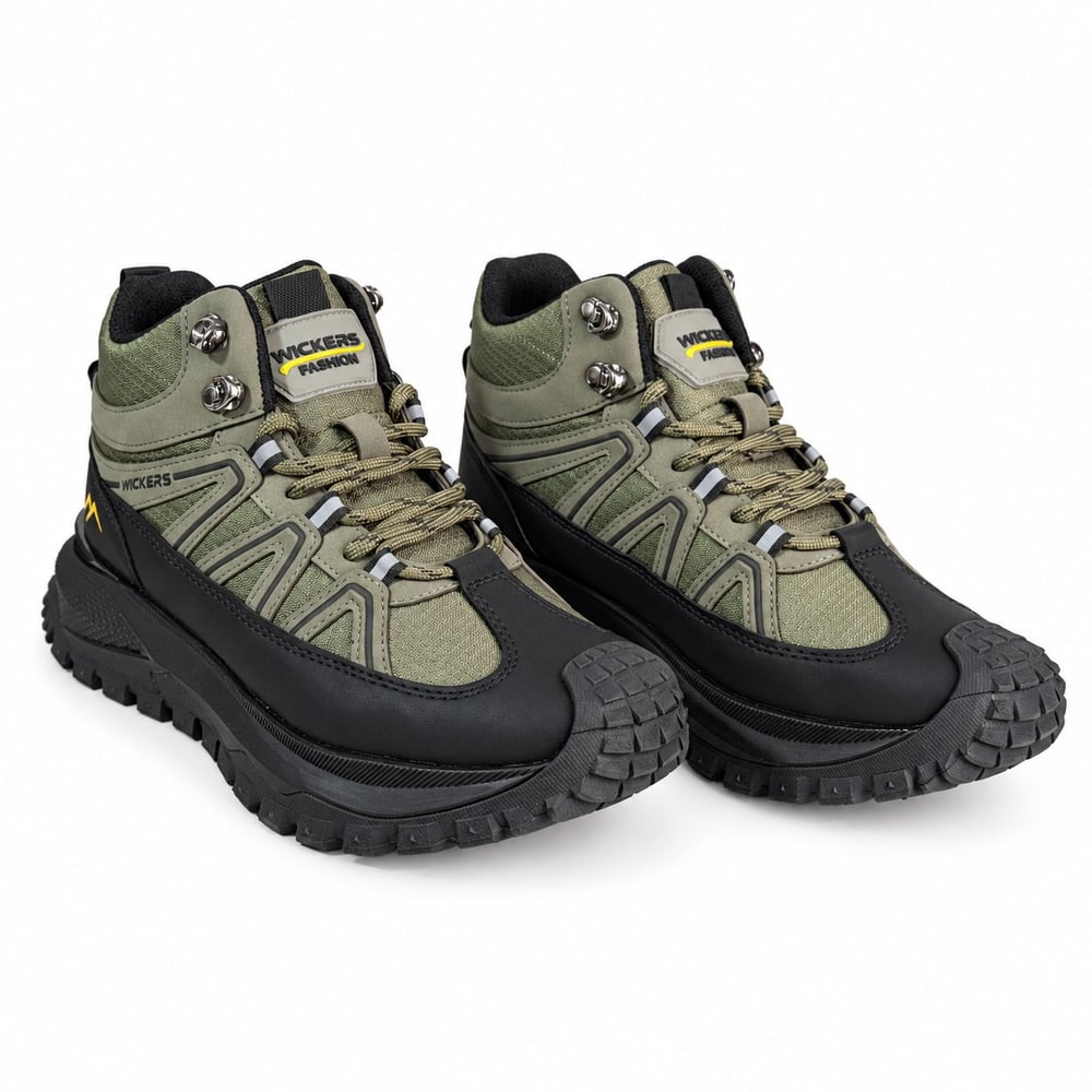WİCKERS ERKEK HAKİ SİYAH BİLEKLİ OUTDOOR TREKKİNG BOT M8005